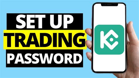 How To Set Up Trading Password On Kucoin Exchange Youtube