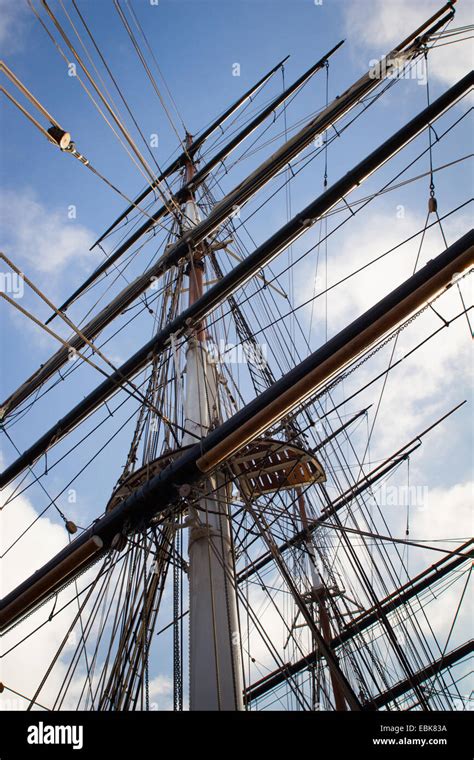 Cutty Sark Sailing Ship At The National Maritime Museum Greenwich