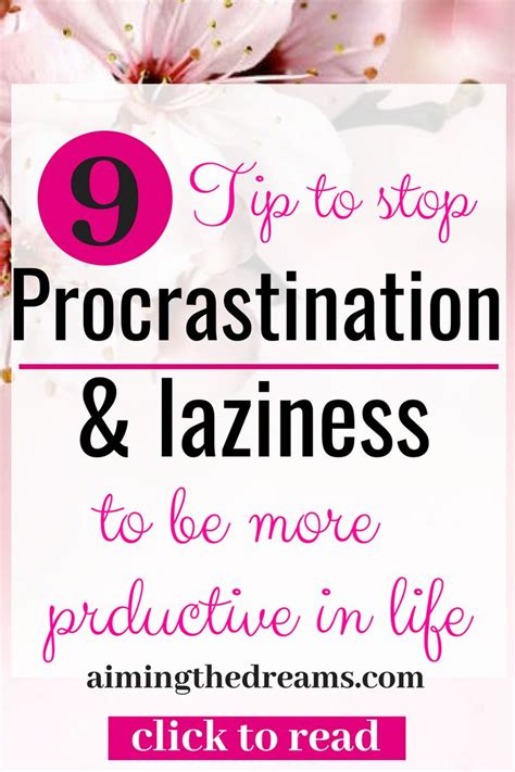 Management How To Stop Procrastination And Laziness To Be Productive