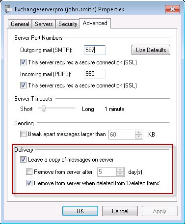 How To Configure Windows Live Mail For Exchange Pop