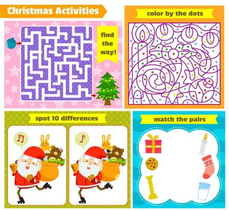 Winter puzzles Vector Art Stock Images | Depositphotos