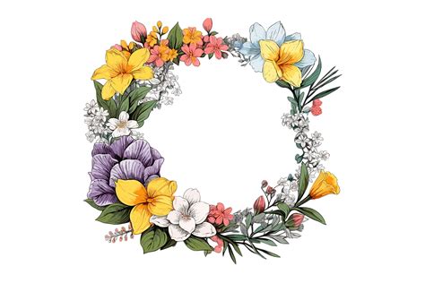 Flower Frame Clipart Graphic by Illustrately · Creative Fabrica