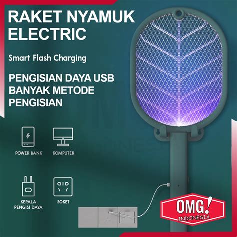 Jual Raket Nyamuk Listrik Elektrik Usb Cas Charger In Pengusir