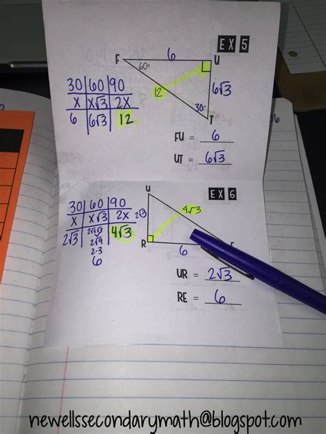 30 60 90 And 45 45 90 Triangle Worksheet - TraingleWorksheets.com