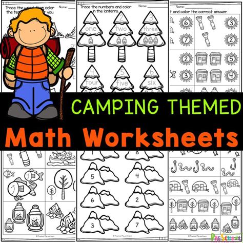 Free Camping Math Worksheets For Preschoolers