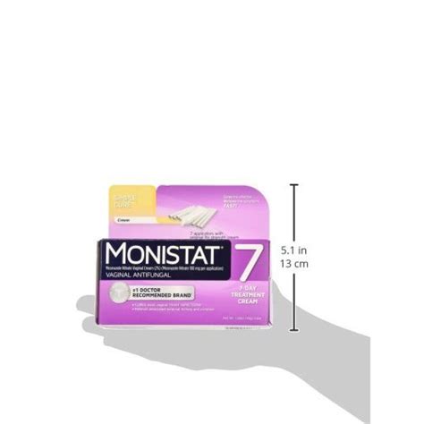 Monistat 7 Day Yeast Infection Treatment Miconazole Nitrate Vaginal Cream 1 59oz