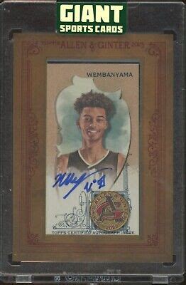 2023 Topps Allen Ginter INSCRIPTION Victor Wembanyama Mini Frame Auto