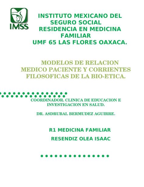 Docx Modelos De Relacion Medico Paciente Y Corrientes Filosoficas Hot