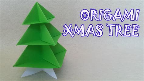 Origami Christmas Tree Origami Easy Youtube