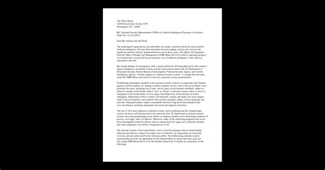 CDT Joins Others In A Letter To The Biden Administration To Include