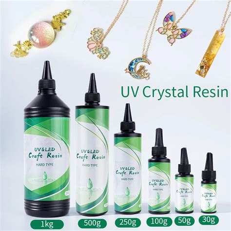 Hard Uv Resin Glue Diy Crafts Clear Crystal Epoxy Resin Ultraviolet