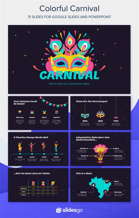 Colorful Carnival Google Slides Theme and PowerPoint Template ...