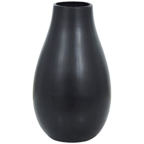 Litton Lane 28 In Black Minimalistic Floor Ceramic Decorative Vase