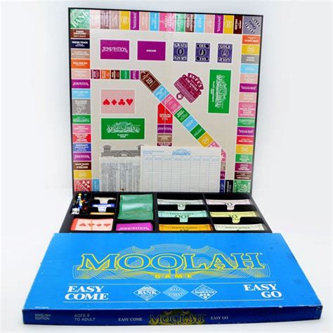 Vintage Moolah Board Game By LCJ Games 1984 Complete By Entervintage On