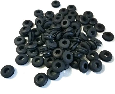 Pack Of 100 Rubber Grommets 1 4 Inside Diameter 3 32