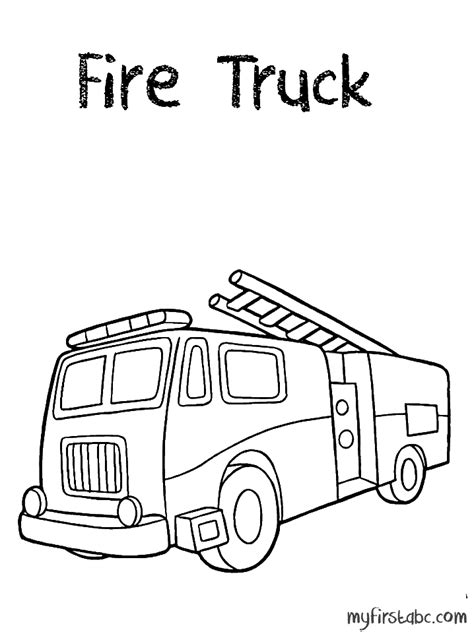 Fire Truck Coloring Pages Pdf at GetColorings.com | Free printable ...