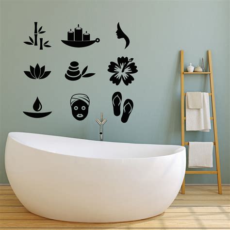 Vinyl Wall Decal Beauty Salon Massage Therapy Spa Center Body Care Sti