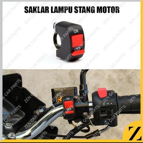 Jual Saklar Switch Tombol Stang Motor On Off Led Motor Lampu Universal