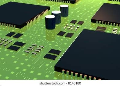 Digital Circuit Components Stock Illustration 8143180 | Shutterstock