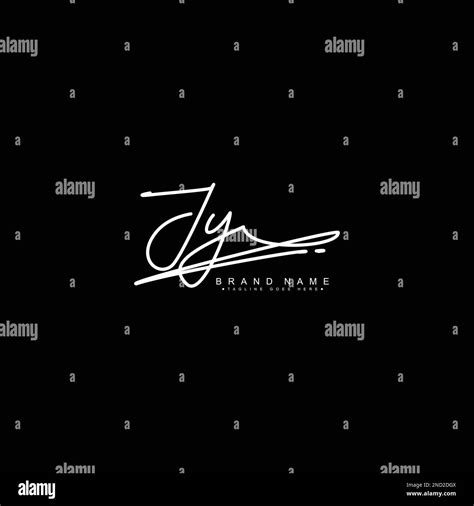 JY Handwritten Signature Logo Vector Logo Template For Beauty