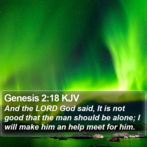 Genesis 2 18 Kjv Bible Verse Images