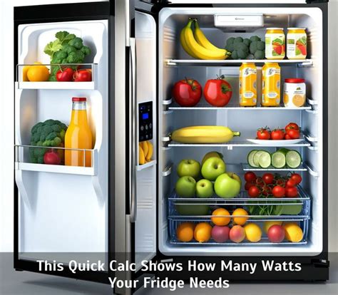 This Quick Calc Shows How Many Watts Your Fridge Needs Corley Designs