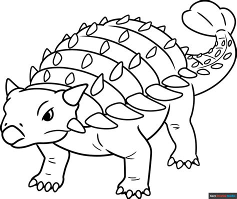 Ankylosaurus Coloring Page Free