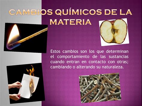 Cambios Químicos De La Materia By Diana Ramirez Issuu