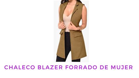 CHALECO BLAZER FORRADO DE MUJER Cómo hacer Paso a paso Corte y