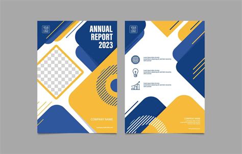 Abstract Annual Report Cover Template 16352309 Vector Art at Vecteezy