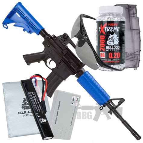 Bundle Offer Bulldog M4A1 Airsoft Gun Starter Set - Just BB Guns