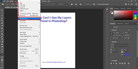 Why Can't I See My Layers Panel in Photoshop? - WebsiteBuilderInsider.com