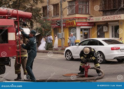 Firefighters In Russia Editorial Image Image Of Firemen 42893310