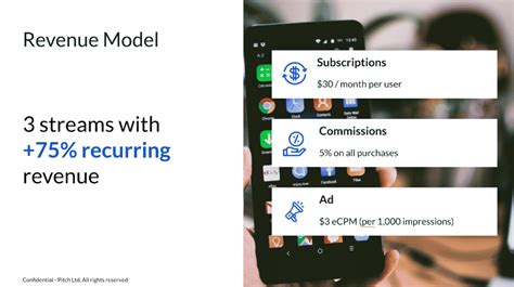 Startup Pitch Deck The Revenue Model Slide Examples