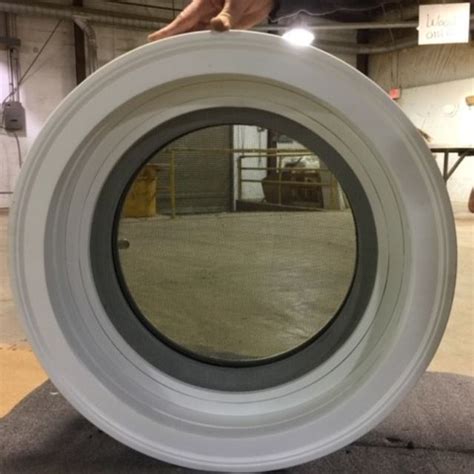 Awsco Custom Solid Vinyl Operating Full Round Window