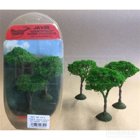 Javis Countryside 3 Pack Of 100mm Trees OO Gauge Hobbies247 Online