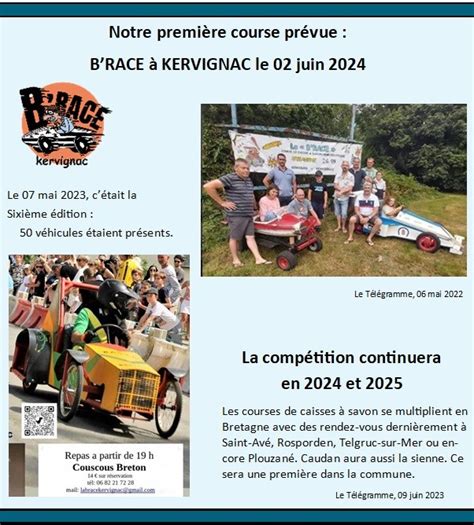 La caisse à savon des BTS CRSA en compétition à Kervignac le 2 juin