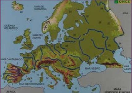 Mapa Fisico De Europa A Cores E Relevo UEST