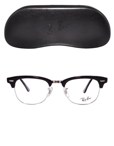 Lyst - Ray-Ban Clubmaster Glasses in Black