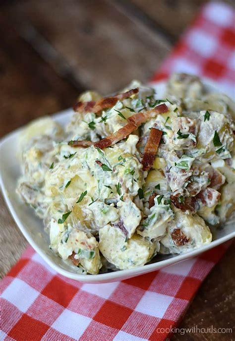 Bacon Potato Salad Cooking With Curls