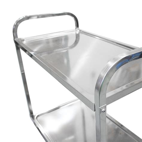 950 X 500mm 2 Tier Grade 304 Stainless Service Trolley STR228