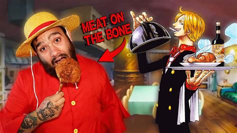 Eating Foods From Sanjis Cookbook One Piece Youtube