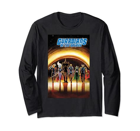 Marvel Guardians Of The Galaxy Dark Guardians Comic Cover Long Sleeve T