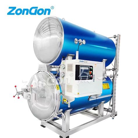 Auto Double Layer Water Immersion Retort Autoclave For Vacuum Storage