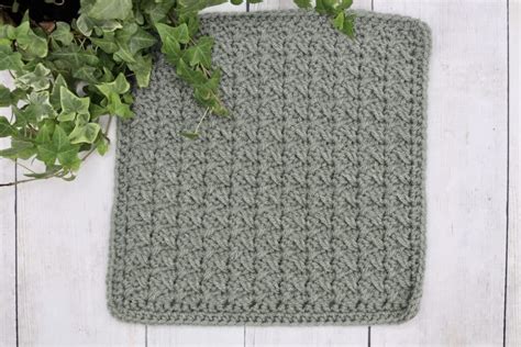 Spiked Sedge Stitch Afghan Square Crochet Pattern Rich Textures Crochet