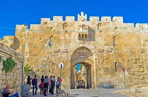 Arco De Robinson Segundo Templo Judaico Jerusalem Foto De Stock