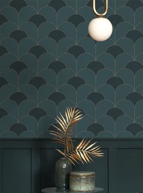 Wallpaper Sumba Black Green Wallpaper From The 70s