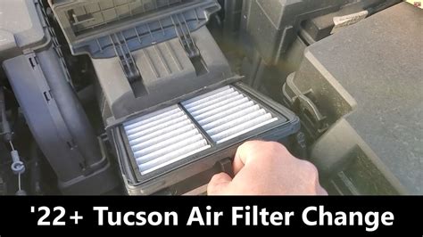 2022 Hyundai Tucson Engine Air Filter Change YouTube