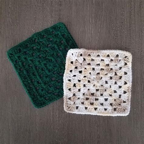 Granny Square Dishcloth Crochet Pattern, PDF Download, Housewares Pattern - Etsy