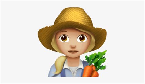 Female Farmer Apple Emoji Farmer Emoji Png 400x400 Png Download